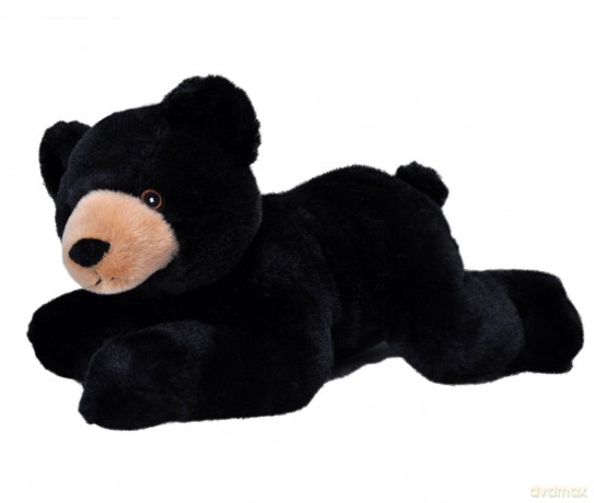 Wild Republic EcoKins Black Bear Stuffed Animal 12 inch, Eco Friendly Gifts for Kids, Plush Toy, Handcrafted Using 16 Recycled Plastic Water Bottles