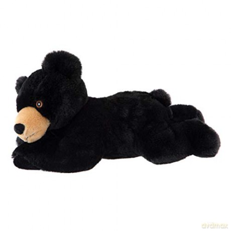 Wild Republic EcoKins Black Bear Stuffed Animal 12 inch, Eco Friendly Gifts for Kids, Plush Toy, Handcrafted Using 16 Recycled Plastic Water Bottles