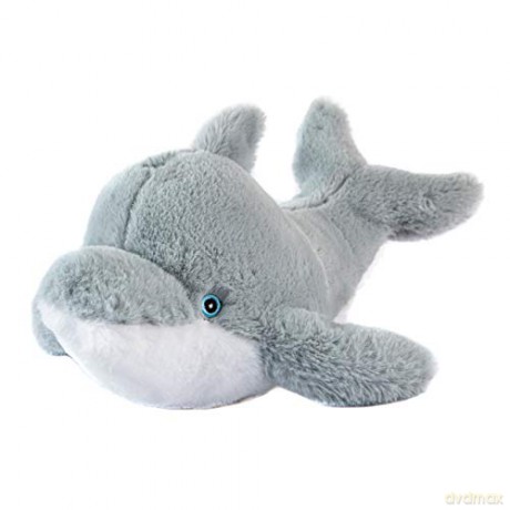 Wild Republic EcoKins Dolphin Stuffed Animal 12 inch, Eco Friendly Gifts for Kids, Plush Toy, Handcrafted Using 16 Recycled Plastic Water Bottles