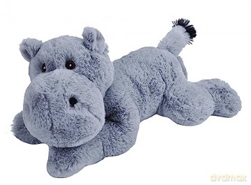 Wild Republic EcoKins Hippo Stuffed Animal 12 inch, Eco Friendly Gifts for Kids, Plush Toy, Handcrafted Using 16 Recycled Plastic Water Bottles
