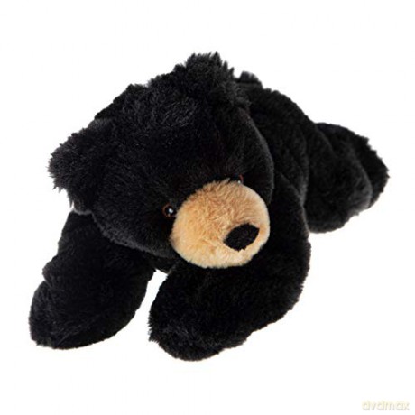 Wild Republic EcoKins Mini Black Bear Stuffed Animal 8 inch, Eco Friendly Gifts for Kids, Plush Toy, Handcrafted Using 7 Recycled Plastic Water Bottles