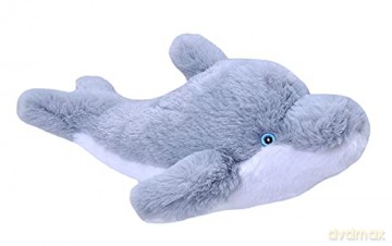 Wild Republic EcoKins Mini Dolphin Stuffed Animal 8 inch, Eco Friendly Gifts for Kids, Plush Toy, Handcrafted Using 7 Recycled Plastic Water Bottles
