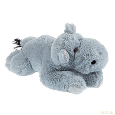 Wild Republic EcoKins Mini Hippo Stuffed Animal 8 inch, Eco Friendly Gifts for Kids, Plush Toy, Handcrafted Using 7 Recycled Plastic Water Bottles, Gray