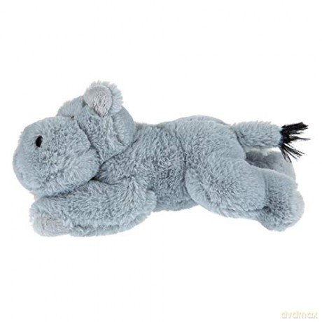 Wild Republic EcoKins Mini Hippo Stuffed Animal 8 inch, Eco Friendly Gifts for Kids, Plush Toy, Handcrafted Using 7 Recycled Plastic Water Bottles, Gray