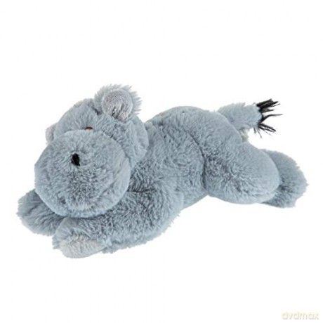Wild Republic EcoKins Mini Hippo Stuffed Animal 8 inch, Eco Friendly Gifts for Kids, Plush Toy, Handcrafted Using 7 Recycled Plastic Water Bottles, Gray