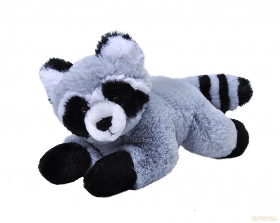 Wild Republic EcoKins Mini Raccoon Stuffed Animal 8 inch, Eco Friendly Gifts for Kids, Plush Toy, Handcrafted Using 7 Recycled Plastic Water Bottles