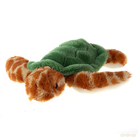 Wild Republic EcoKins Mini Sea Turtle Stuffed Animal 8 inch, Eco Friendly Gifts for Kids, Plush Toy, Handcrafted Using 7 Recycled Plastic Water Bottles