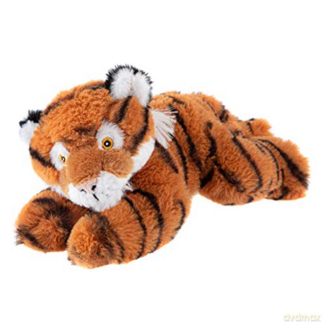 Wild Republic EcoKins Mini Tiger Stuffed Animal 8 inch, Eco Friendly Gifts for Kids, Plush Toy, Handcrafted Using 7 Recycled Plastic Water Bottles