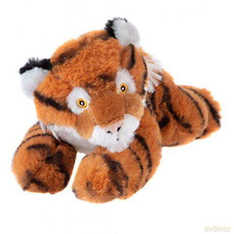 Wild Republic EcoKins Mini Tiger Stuffed Animal 8 inch, Eco Friendly Gifts for Kids, Plush Toy, Handcrafted Using 7 Recycled Plastic Water Bottles