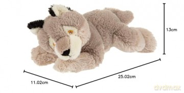 Wild Republic EcoKins Mini Wolf Stuffed Animal 8 inch, Eco Friendly Gifts for Kids, Plush Toy, Handcrafted Using 7 Recycled Plastic Water Bottles