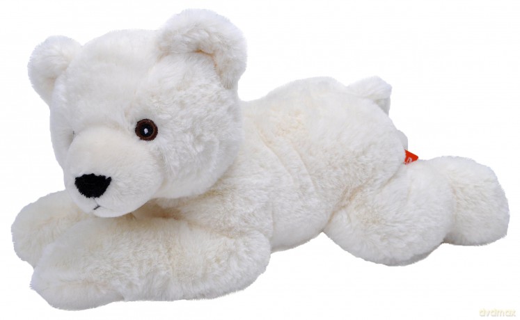 Wild Republic EcoKins Polar Bear Stuffed Animal 12 inch, Eco Friendly Gifts for Kids, Plush Toy, Handcrafted Using 16 Recycled Plastic Water Bottles