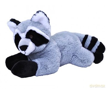 Wild Republic EcoKins Raccoon Stuffed Animal 12 inch, Eco Friendly Gifts for Kids, Plush Toy, Handcrafted Using 16 Recycled Plastic Water Bottles