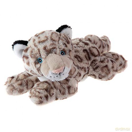 Wild Republic EcoKins Snow Leopard Stuffed Animal 12 inch, Eco Friendly Gifts for Kids, Plush Toy, Handcrafted Using 16 Recycled Plastic Water Bottles