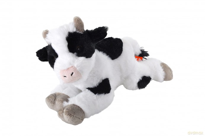 Wild Republic Ecokins Mini Cow, Stuffed Animal, 8 inches, Gift for Kids, Plush Toy, Made from Spun Recycled Water Bottles, Eco Friendly, Child's Room Decor