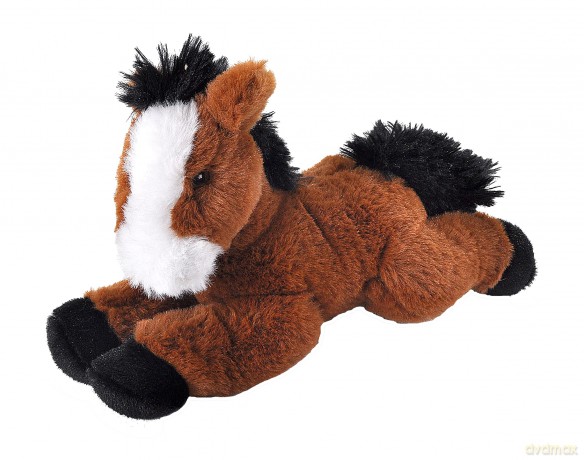 Wild Republic Ecokins Mini Horse, Stuffed Animal, 8 inches, Gift for Kids, Plush Toy, Made from Spun Recycled Water Bottles, Eco Friendly, Child's Room Decor