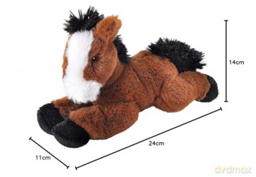 Wild Republic Ecokins Mini Horse, Stuffed Animal, 8 inches, Gift for Kids, Plush Toy, Made from Spun Recycled Water Bottles, Eco Friendly, Child's Room Decor