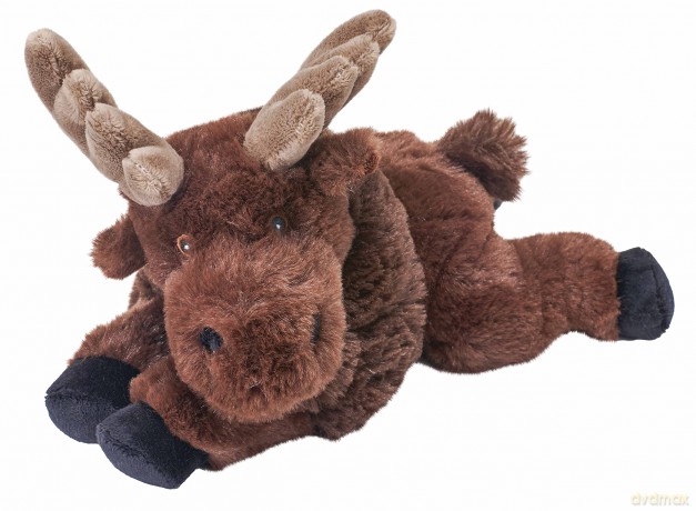Wild Republic Ecokins Mini, Moose, Stuffed Animal, 8 inches, Gift for Kids, Plush Toy, Made from Spun Recycled Water Bottles, Eco Friendly, Child's Room Decor