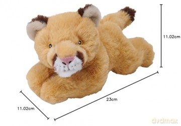 Wild Republic Ecokins Mini, Mountain Lion, Stuffed Animal, 8 inches, Gift for Kids, Plush Toy, Made from Spun Recycled Water Bottles, Eco Friendly, Child's Room Decor