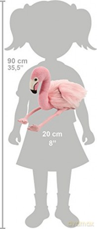 Wild Republic Flamingo Plush Soft Toy, Cuddlekins Cuddly Toys, Gifts for Kids 20 cm