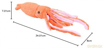 Wild Republic Foilkins Jr Squid, Stuffed Animal, 8 inches, Gift for Kids, Plush Toy, Fill is Spun Recycled Water Bottles