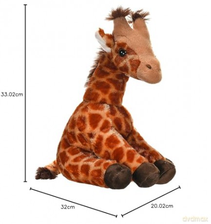 Wild Republic Giraffe Baby Plush Soft Toy, Cuddlekins Cuddly Toys, Gifts for Kids 30 cm