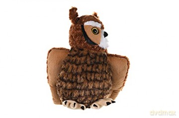 Wild Republic Great Horned Owl Plush Soft Toy, Cuddlekins Cuddly Toys, Gifts for Kids 30 cm