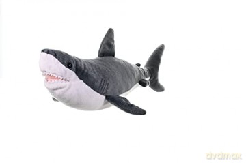 Wild Republic Great White Shark Plush Soft Toy, Cuddlekins Cuddly Toys, Gifts for Kids 30 cm