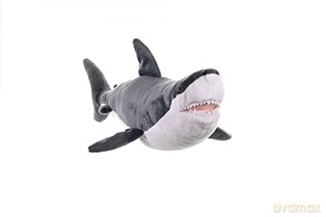Wild Republic Great White Shark Plush Soft Toy, Cuddlekins Cuddly Toys, Gifts for Kids 30 cm