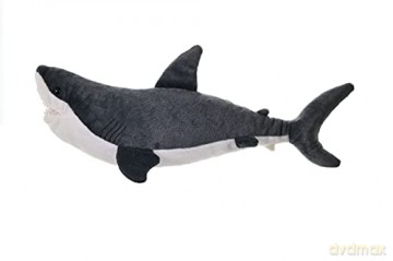 Wild Republic Great White Shark Plush Soft Toy, Cuddlekins Cuddly Toys, Gifts for Kids 30 cm