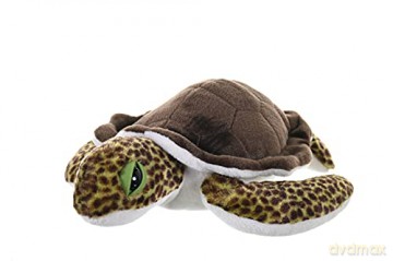 Wild Republic Green Sea Turtle Plush Soft Toy, Cuddlekins Cuddly Toys, Gifts for Kids 30 cm