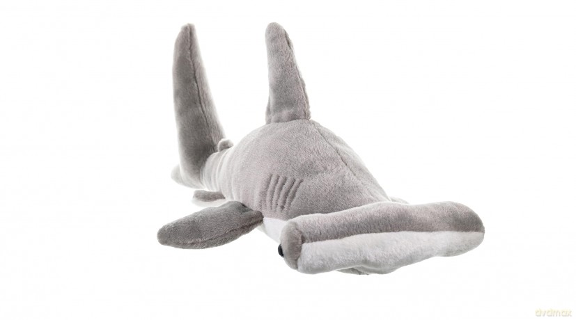 Wild Republic Hammerhead Shark Plush Soft Toy, Cuddlekins Cuddly Toys, Gifts for Kids 50 cm,Grey/White