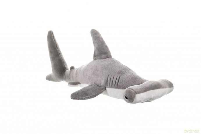 Wild Republic Hammerhead Shark Plush Soft Toy, Cuddlekins Cuddly Toys, Gifts for Kids 50 cm,Grey/White