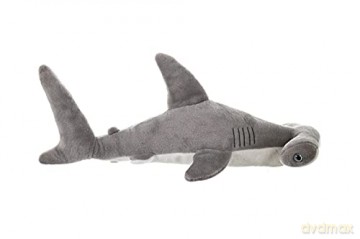 Wild Republic Hammerhead Shark Plush Soft Toy, Cuddlekins Cuddly Toys, Gifts for Kids 50 cm,Grey/White