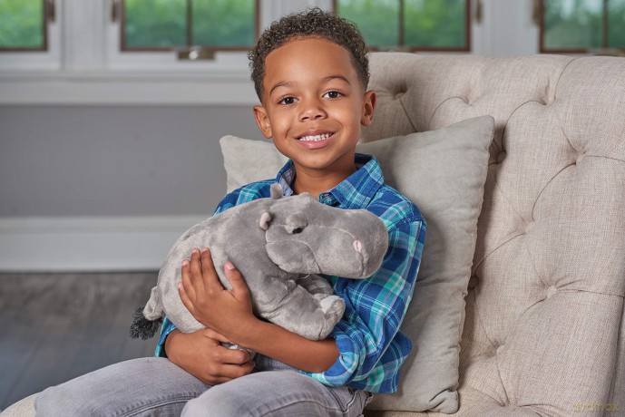 Wild Republic Hippo Plush Soft Toy, Cuddlekins Cuddly Toys, Gifts for Kids 30 cm
