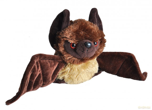 Wild Republic Hugems Soft Toy, Gifts for Kids, Bat Cuddly Toy 18cm
