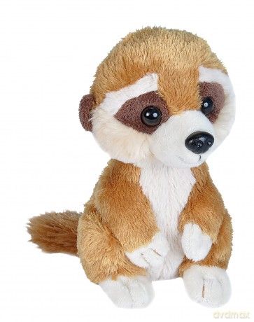 Wild Republic Hugems Soft Toy, Gifts for Kids, Meerkat Cuddly Toy 18cm