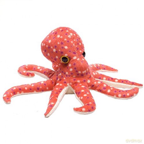 Wild Republic Hugems Soft Toy, Gifts for Kids, Octopus Cuddly Toy 18cm