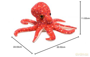 Wild Republic Hugems Soft Toy, Gifts for Kids, Octopus Cuddly Toy 18cm
