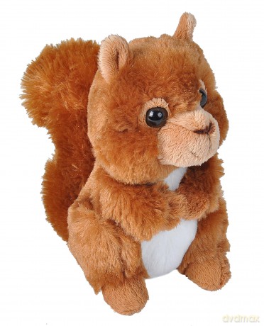 Wild Republic Hugems Soft Toy, Gifts for Kids, Red Squirrel Cuddly Toy 18cm