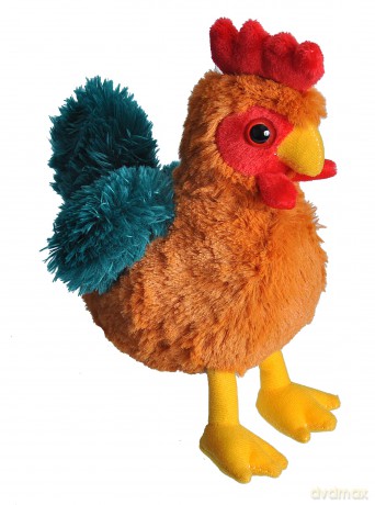 Wild Republic Hugems Soft Toy, Gifts for Kids, Rooster Cuddly Toy 18cm