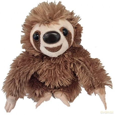Wild Republic Hugems Soft Toy, Gifts for Kids, Sloth Cuddly Toy 18cm