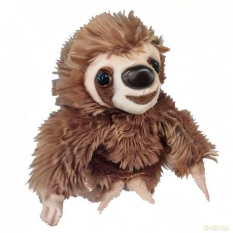Wild Republic Hugems Soft Toy, Gifts for Kids, Sloth Cuddly Toy 18cm