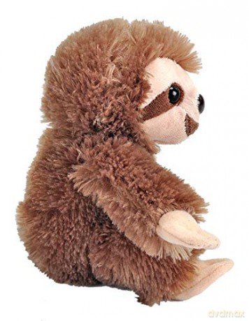Wild Republic Hugems Soft Toy, Gifts for Kids, Sloth Cuddly Toy 18cm