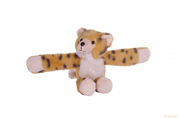 Wild Republic Huggers Cheetah, Stuffed Animal, 8 Inches, Slap Bracelet, Plush Toy, Fill is Spun Recycled Water Bottles