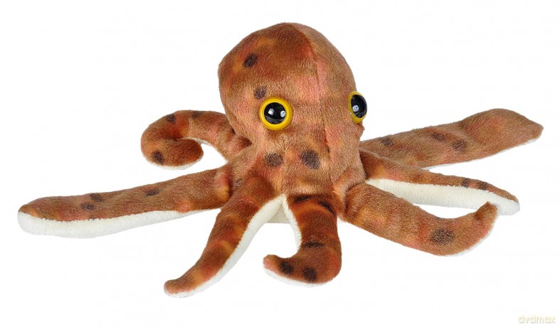 Wild Republic Huggers Soft Toy Slap Bracelet, Gifts for Kids, Octopus Plush Toy 20 cm