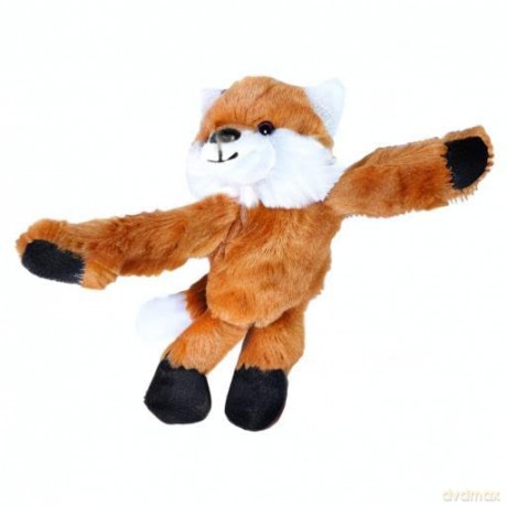 Wild Republic Huggers Soft Toy Slap Bracelet, Gifts for Kids, Red Fox Plush Toy 20 cm