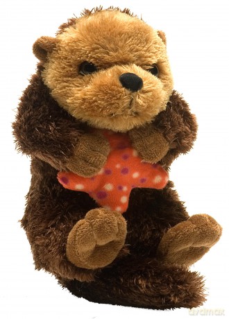 Wild Republic Hug'Ems Sea Otter Plush, Stuffed Animal, Plush Toy, Gifts for Kids, 7 Inches