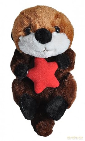Wild Republic Hug'Ems Sea Otter Plush, Stuffed Animal, Plush Toy, Gifts for Kids, 7 Inches