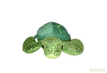 Wild Republic Hug'Ems Sea Turtle Plush, Stuffed Animal, Plush Toy, Gifts for Kids, 7,Green Sea Turtle,18 cm