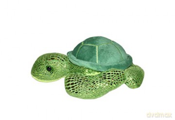 Wild Republic Hug'Ems Sea Turtle Plush, Stuffed Animal, Plush Toy, Gifts for Kids, 7,Green Sea Turtle,18 cm
